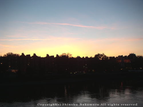 ロンドンの夕焼け
